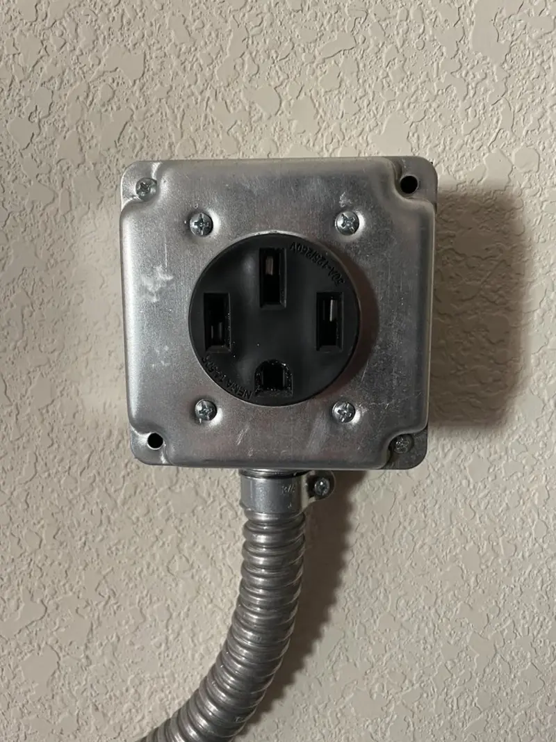 NEMA 14-50 outlet installed for Electrical Panel Upgrade in Rosita
