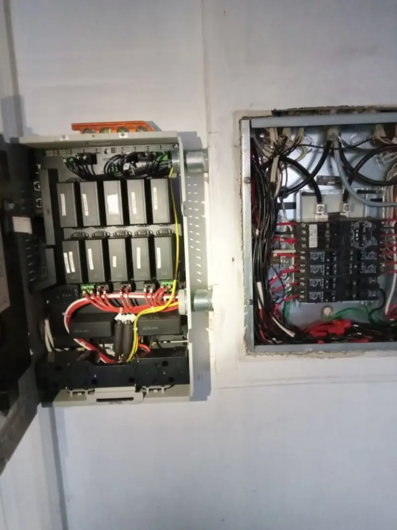 Electrical panel upgrade completed for Security Camera Wiring in Rosita